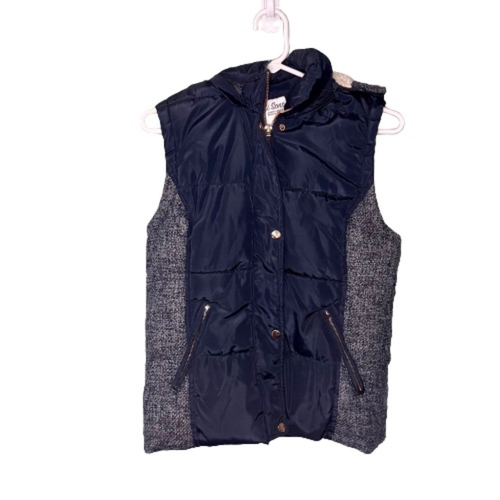 Ci Sono Hooded Puffer Vest, Size Small